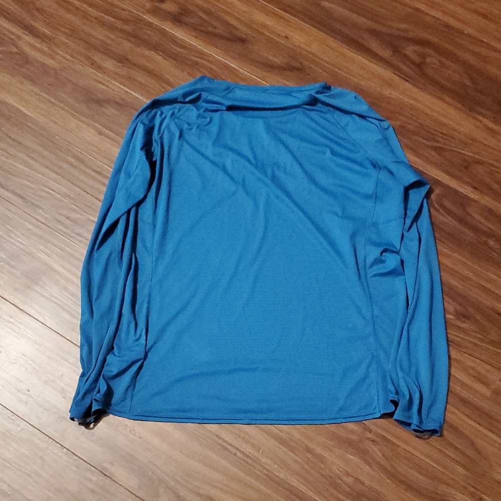 Patagonia Teal Blue Grid Capilene Base Layer - Picture 7 of 7